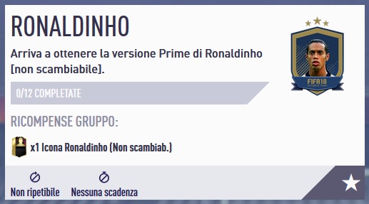 Soluzione alla SBC di Ronaldinho 94 Icona PRIME. Sfida Creazione Rosa completa