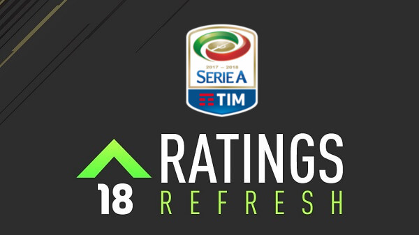 Winter upgrades (rating refresh) per il campionato di Serie A in FIFA 18
