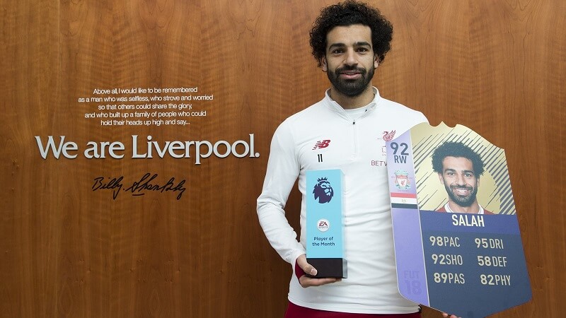 Salah è il vincitore del Palyer of the Month di febbraio, secondo premio per lui