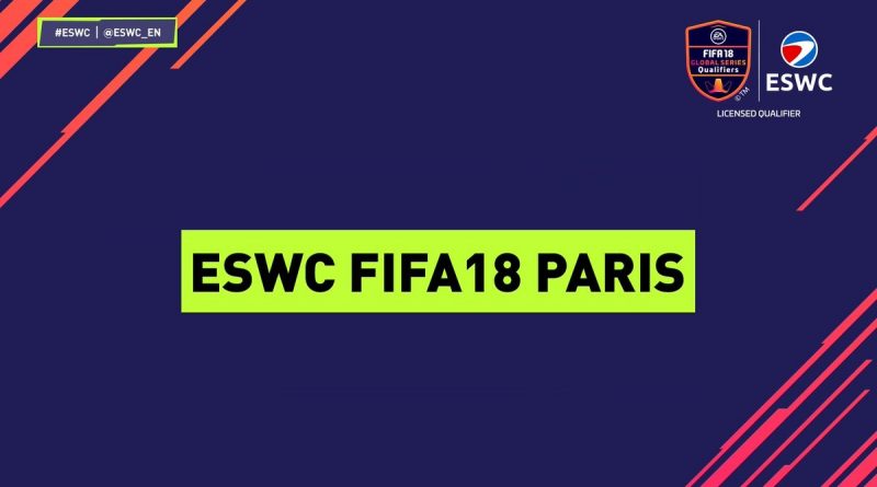Torneo ESWC di FIFA 18, 7 e 8 aprile a Parigi