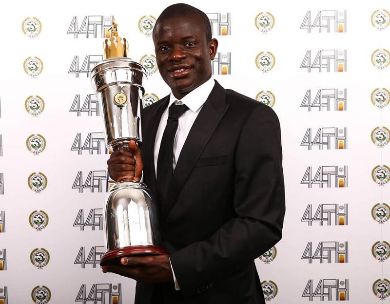 Kante, vincitore con il Chelsea del premio di PFA Player of the Year