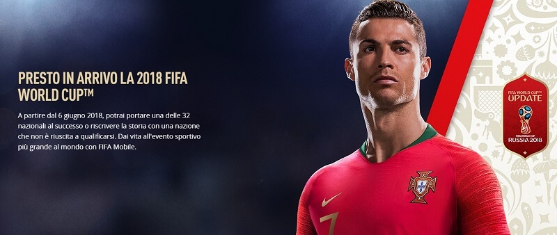 FIFA Mobile, aggiornamento World Cup di Russia 2018, gratuito su iOS e Android