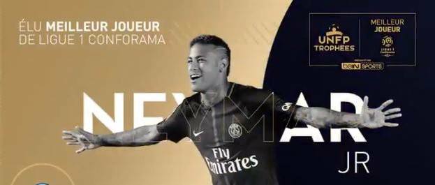 Neymar vince il premio di POTY della Ligue 1