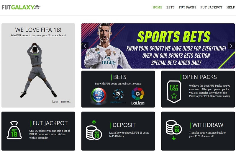 FUTgalaxy sito di betting online utilizzando i crediti di FIFA Ultimate Team