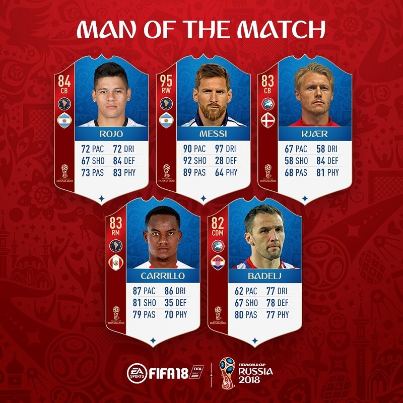 Messi e Rojo, eroi dell'Argentina, disponibili le carte MOTM su FUT World Cup
