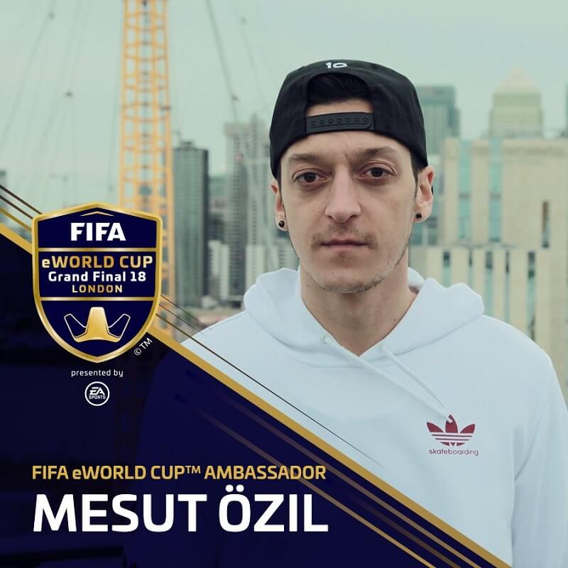 Mesut Ozil, ambasciatore del Mondiale eSports di FIFA 18 Ultimate Team