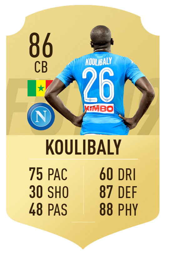 Koulibaly overall 86 su FIFA 19