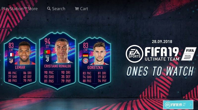 Ones to Watch in FIFA 19 in arrivo il 28 settembre
