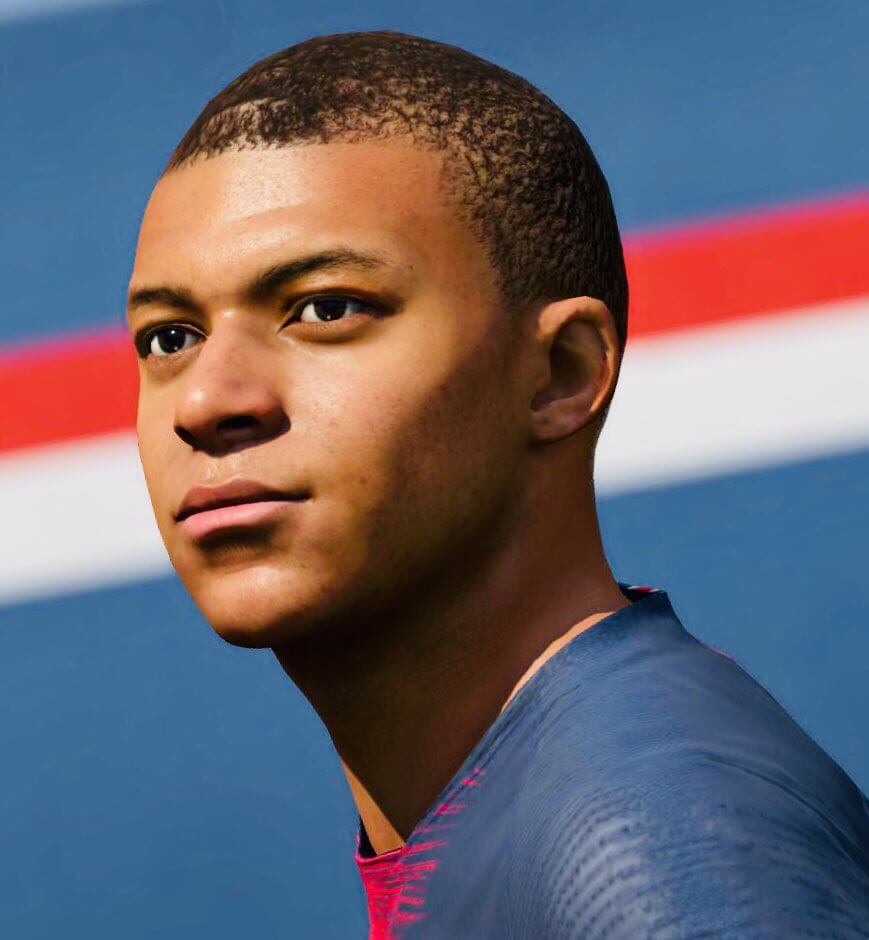 Mbappé scan face in FIFA 19