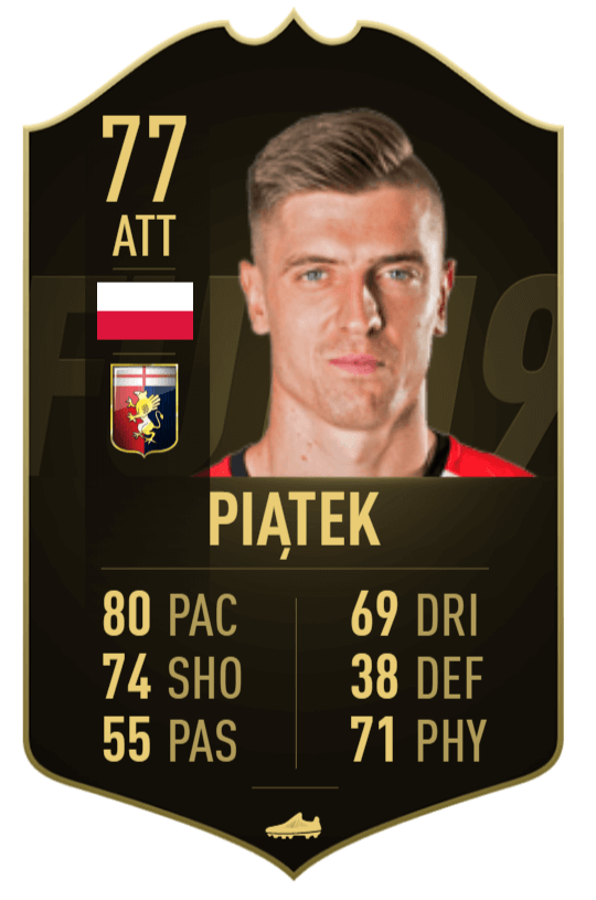 Piatek IF nel Team of the Week 3 in FIFA 19