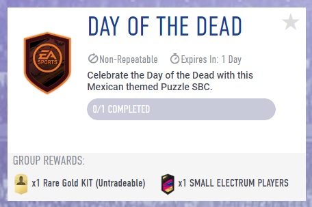 Day of the dead Halloween SBC
