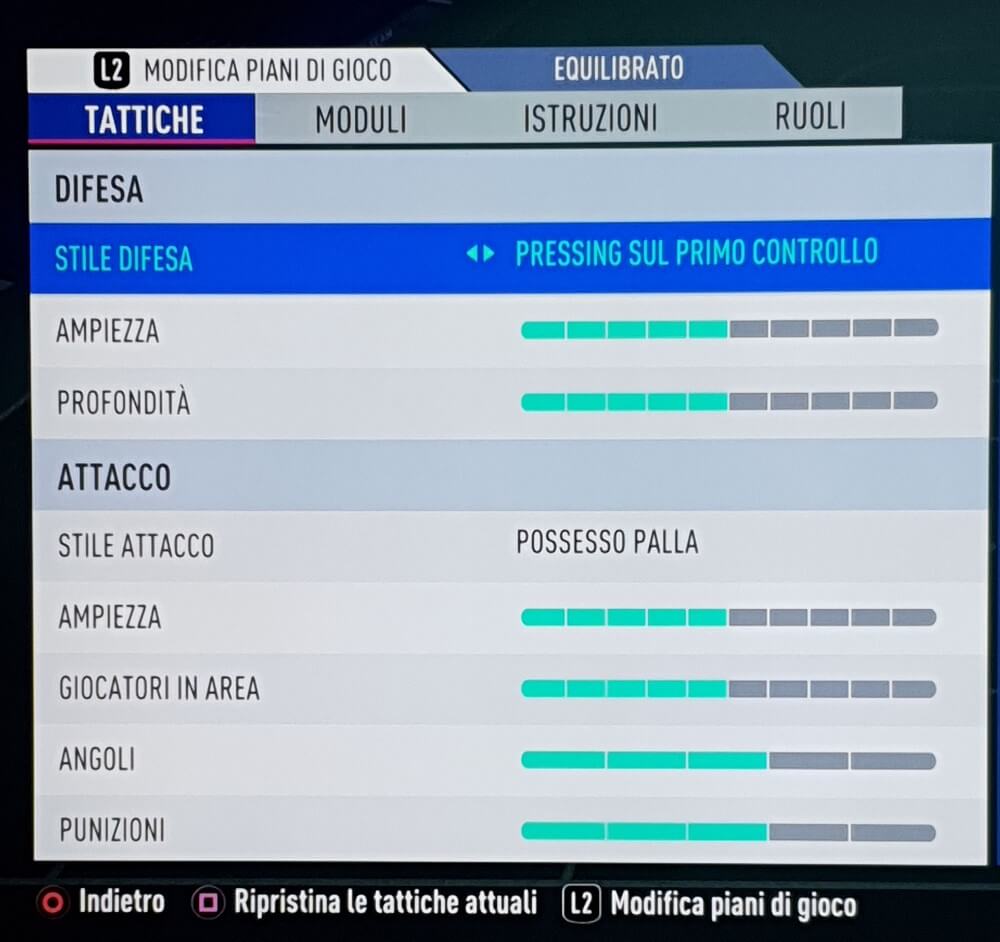 Come impostare le tattiche personalizzate in FIFA 19
