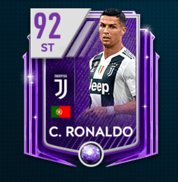 Cristiano Ronaldo overall 92 su FIFA Mobile