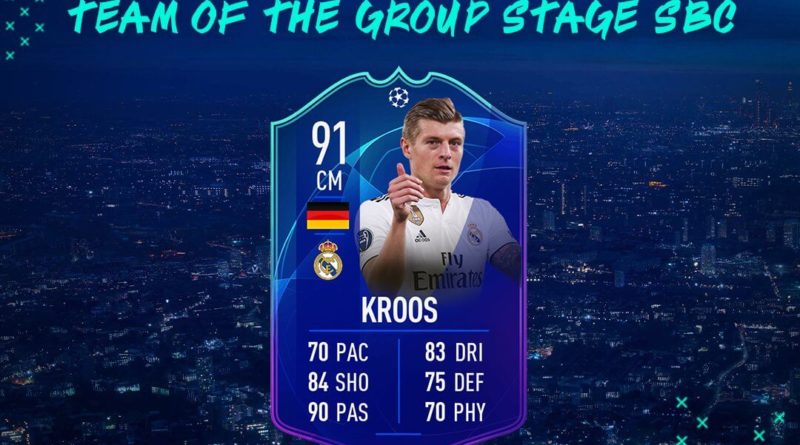 Tony Kroos Team of the Group Stage disponibile via SBC