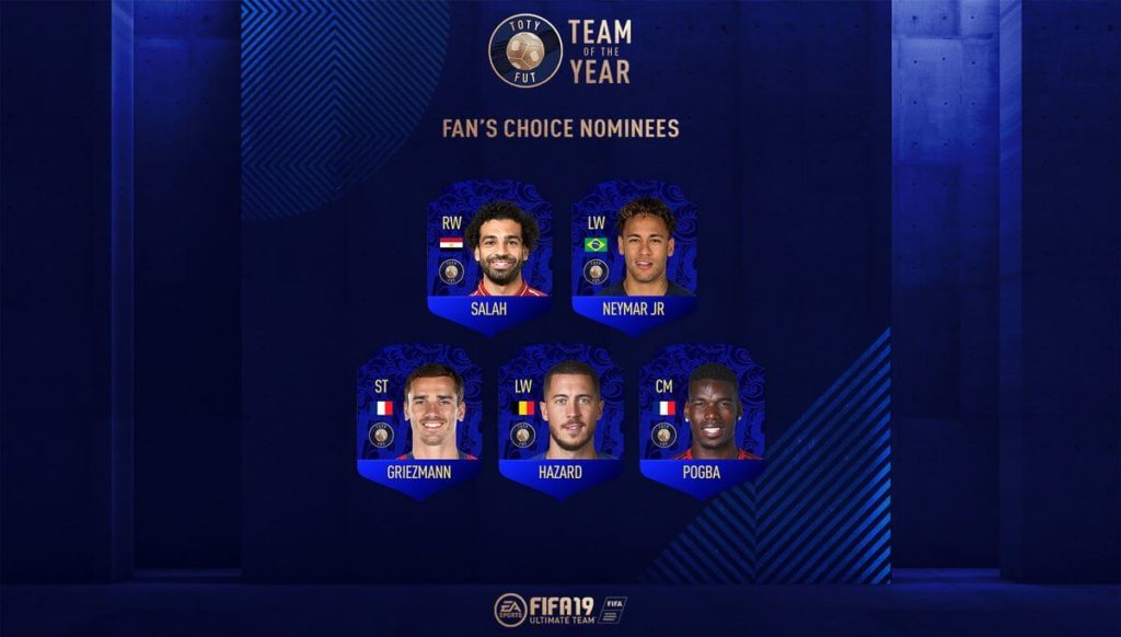 Votazione 12° TOTY in FIFA 19