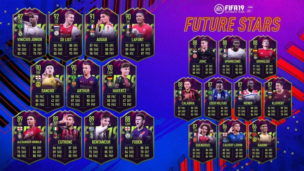 Future Stars squadra completa - FIFA 19