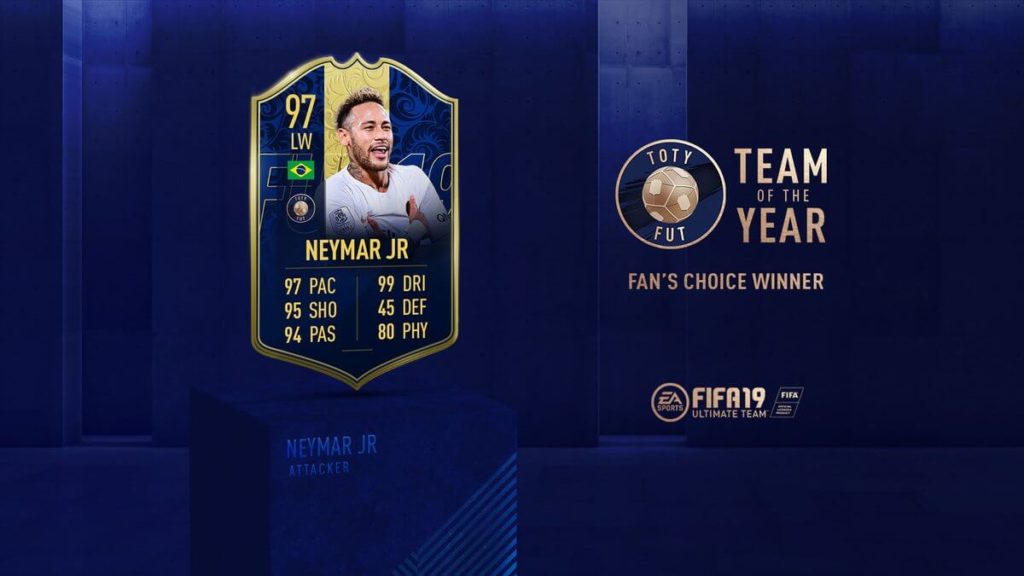 Neymar TOTY Fan's choise