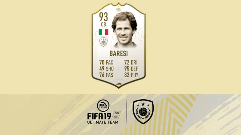 Rilasciata la SBC di Franco Baresi Icon Prime