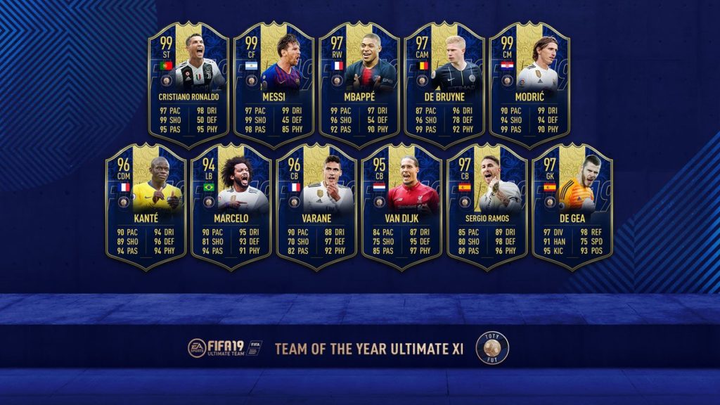 FIFA 19 TOTY - Team of the Year