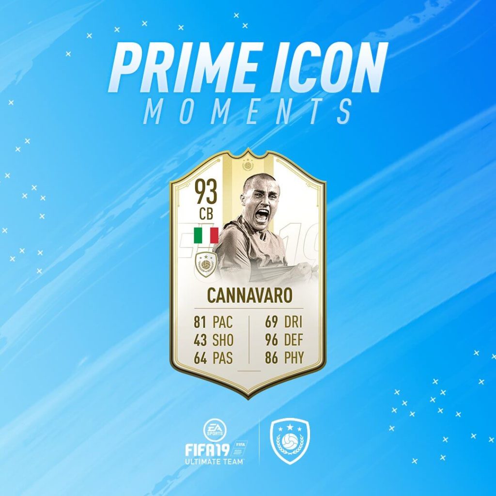 Fabio Cannavaro Icon Prima Moments