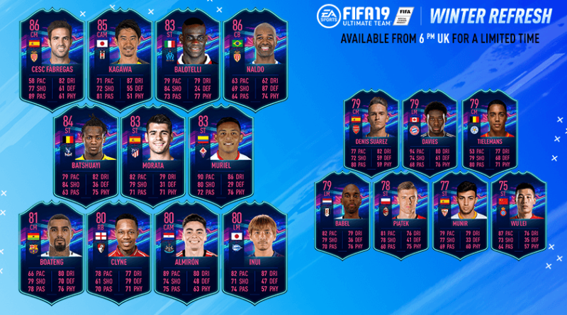Ones to Watch invernali in FIFA 19