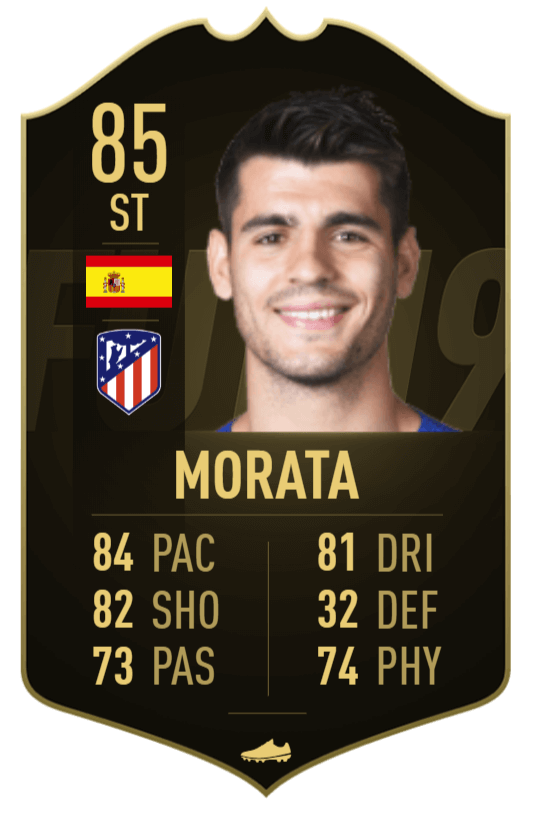 Alvaro Morata IF 85 - TOTW 25 prediction