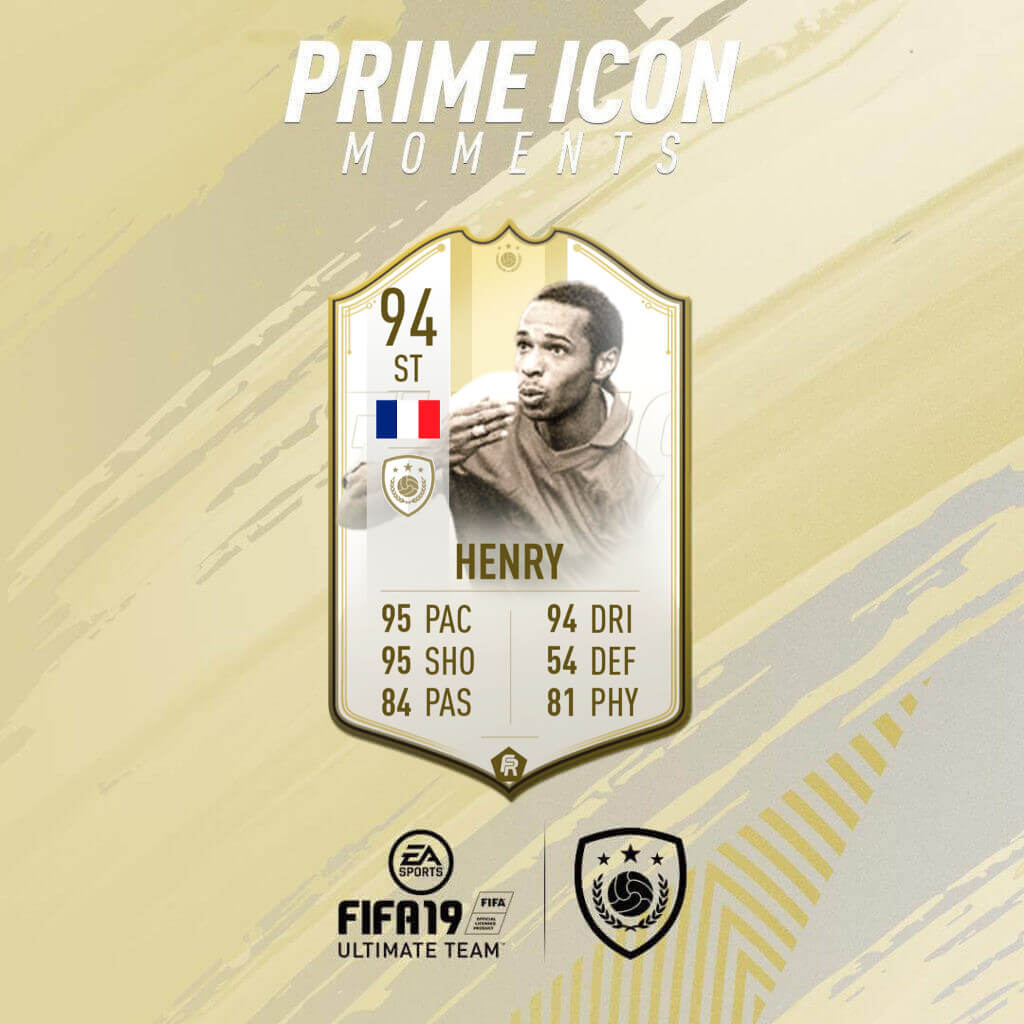 Thierry Henry Icon Prime Moments SBC