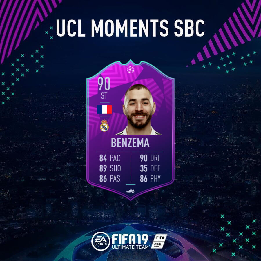 Karim Benzema 88 SBC - UCL Moments