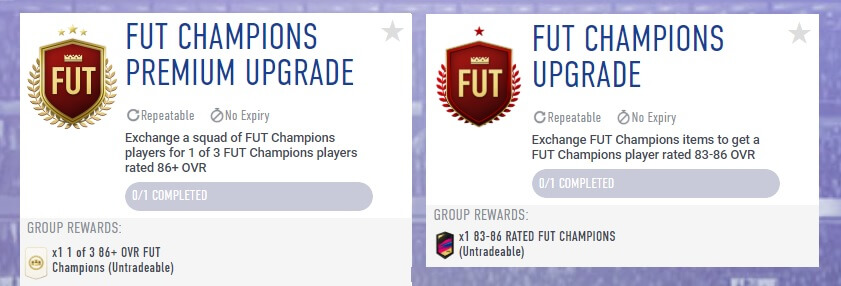 FUT Champions Upgrade