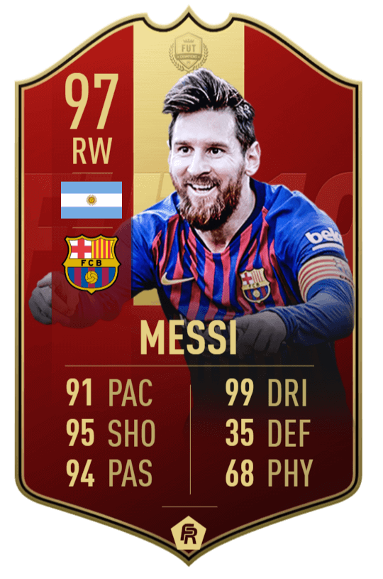 Lionel Messi 97 Player Picks FUT Champions