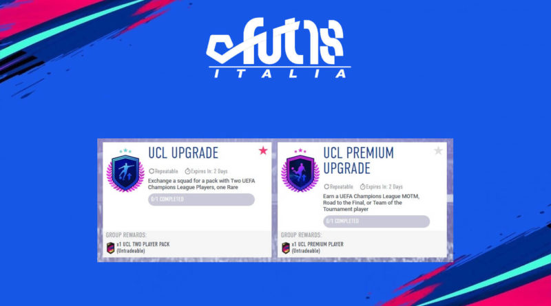 SCR aggiornamento UCL e UCL Premium in FIFA 19