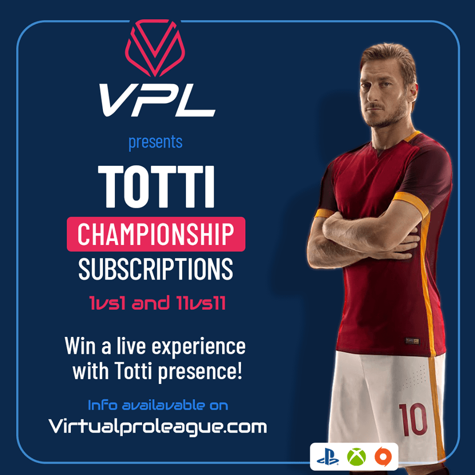 Totti Championship VPL - Torneo eSports di FIFA 19
