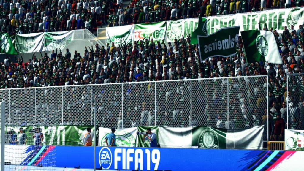 Tifosi e bandiere del Palmeiras in FIFA 20