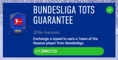 SBC Bundesliga TOTS guarantee