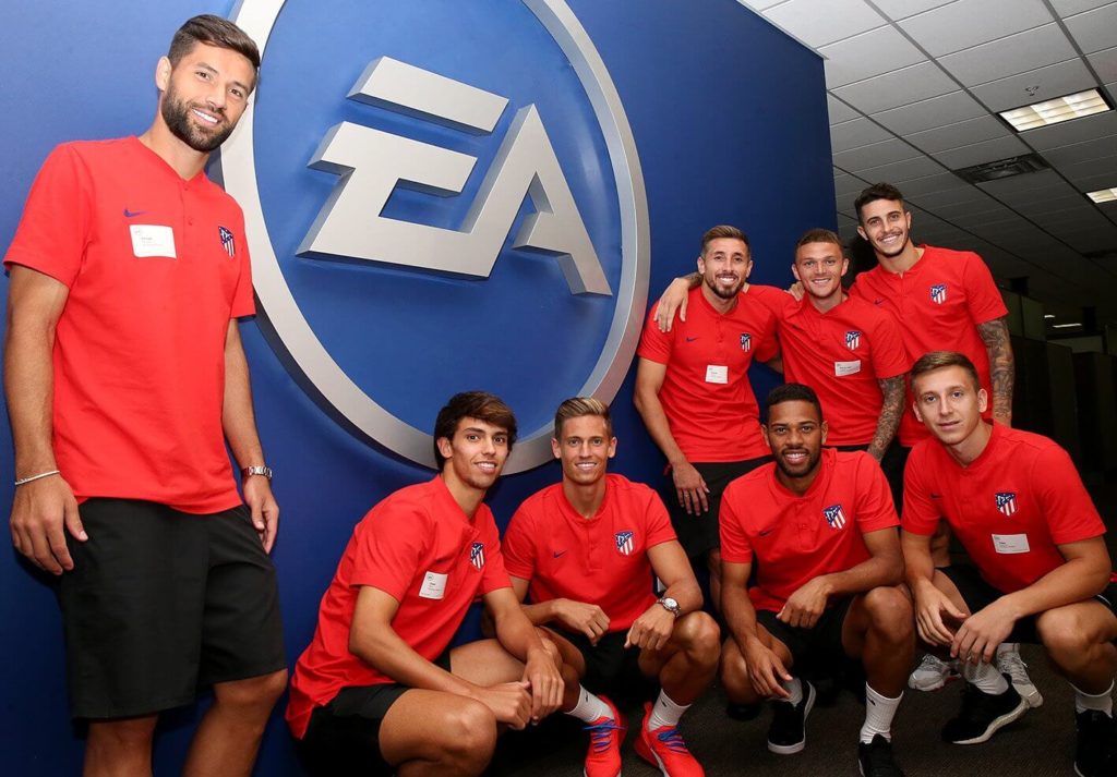 Atletico Madrid presso HQ di EA Sports per i face scan