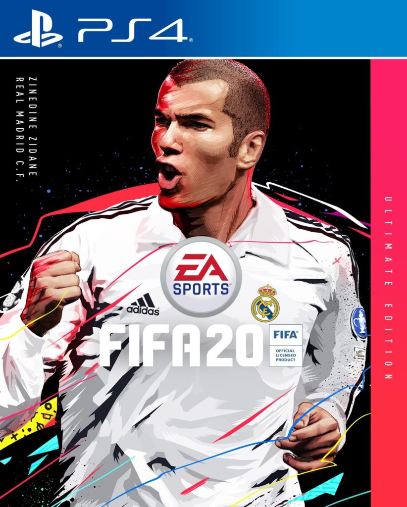 Zidane in copertina di FIFA 20 Ultimate Edition