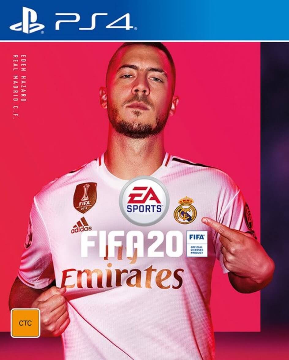 Cover FIFA 20 PS4 con Eden Hazard