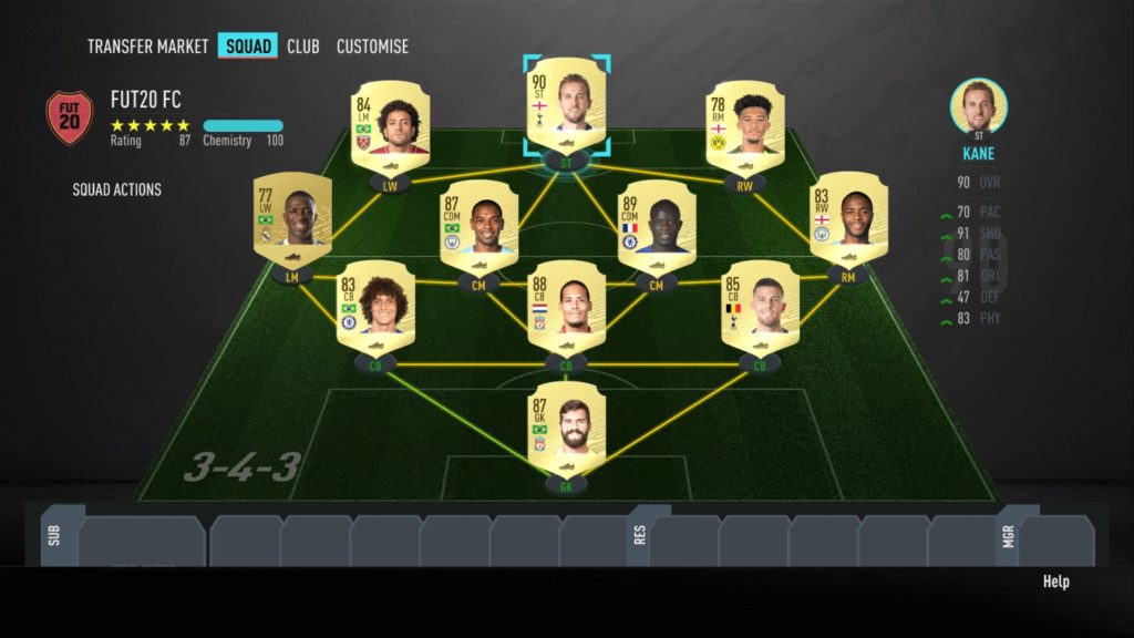 Miglioramento gestione della squadra - FIFA 20 Ultimate Team