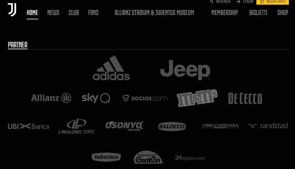 Partner ufficiali Juventus