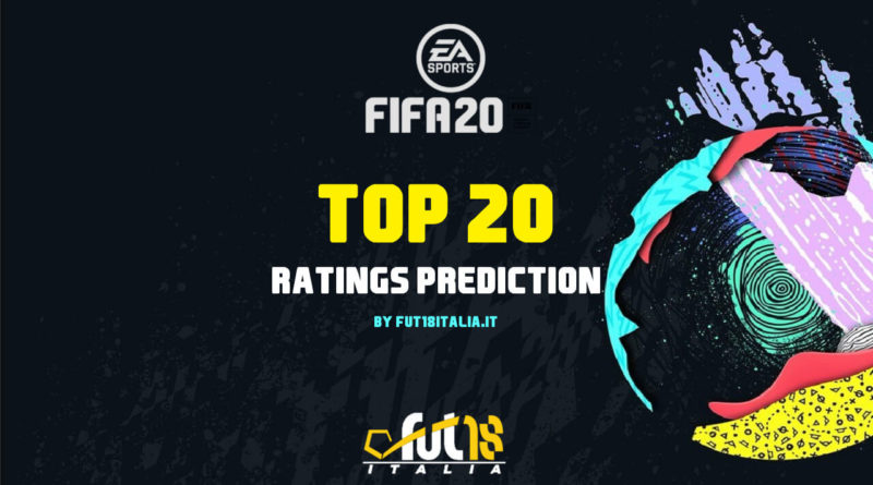 FIFA 20 top 20 ratings prediction