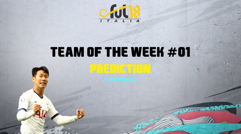 FIFA 20 - Team of the Week 01 prediction
