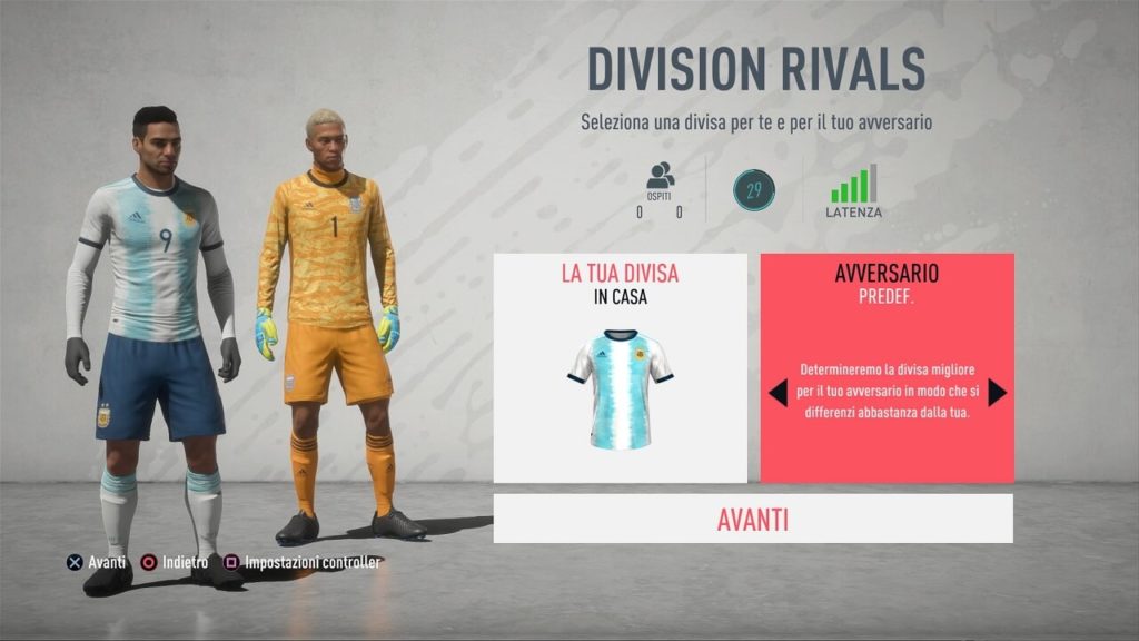 FUT 20: matchmaking in Division Rivals