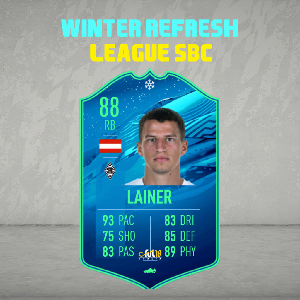 FIFA 20: Lainer Winter Refresh League SBC