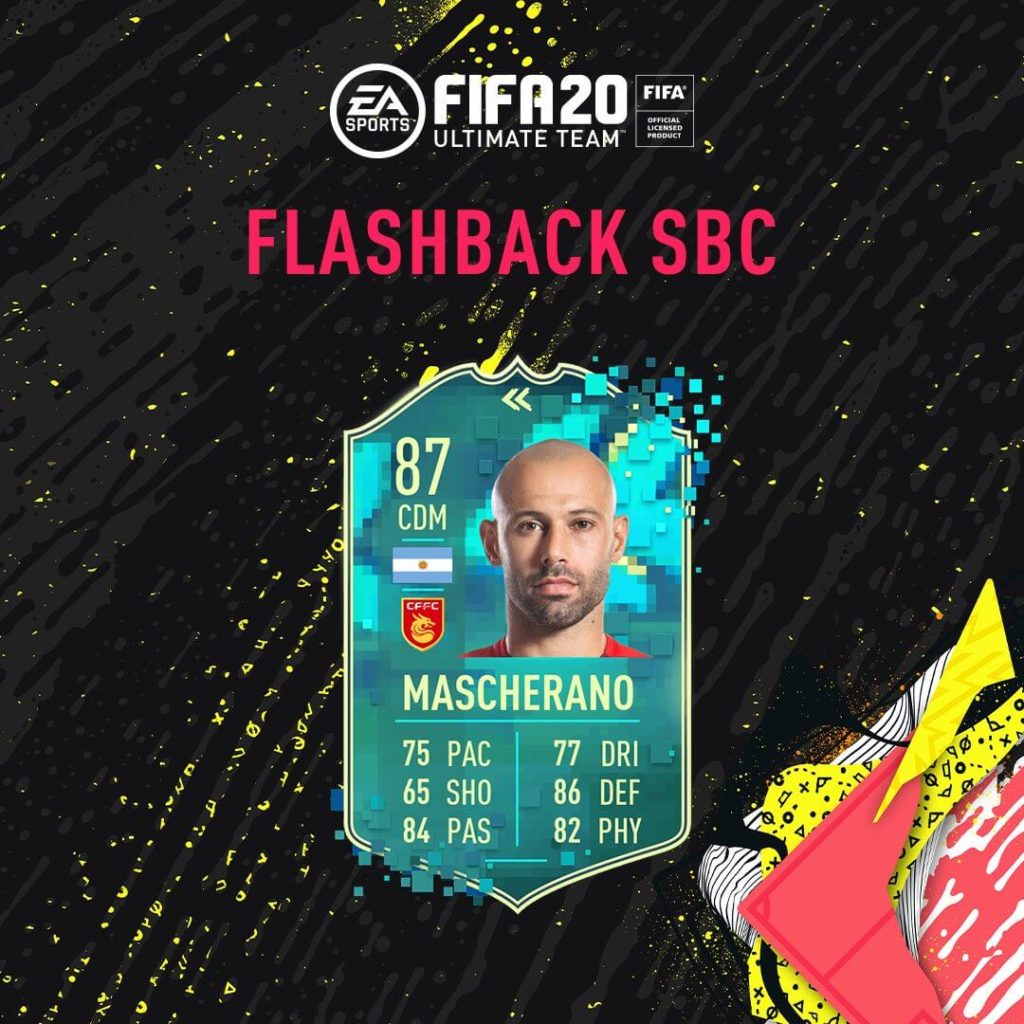 FIFA 20: Mascherano flashback SBC