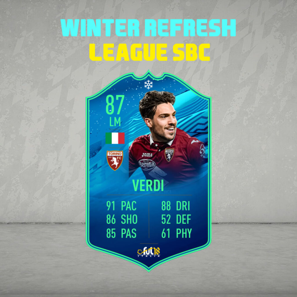 FIFA 20: Verdi Winter Refresh League SBC
