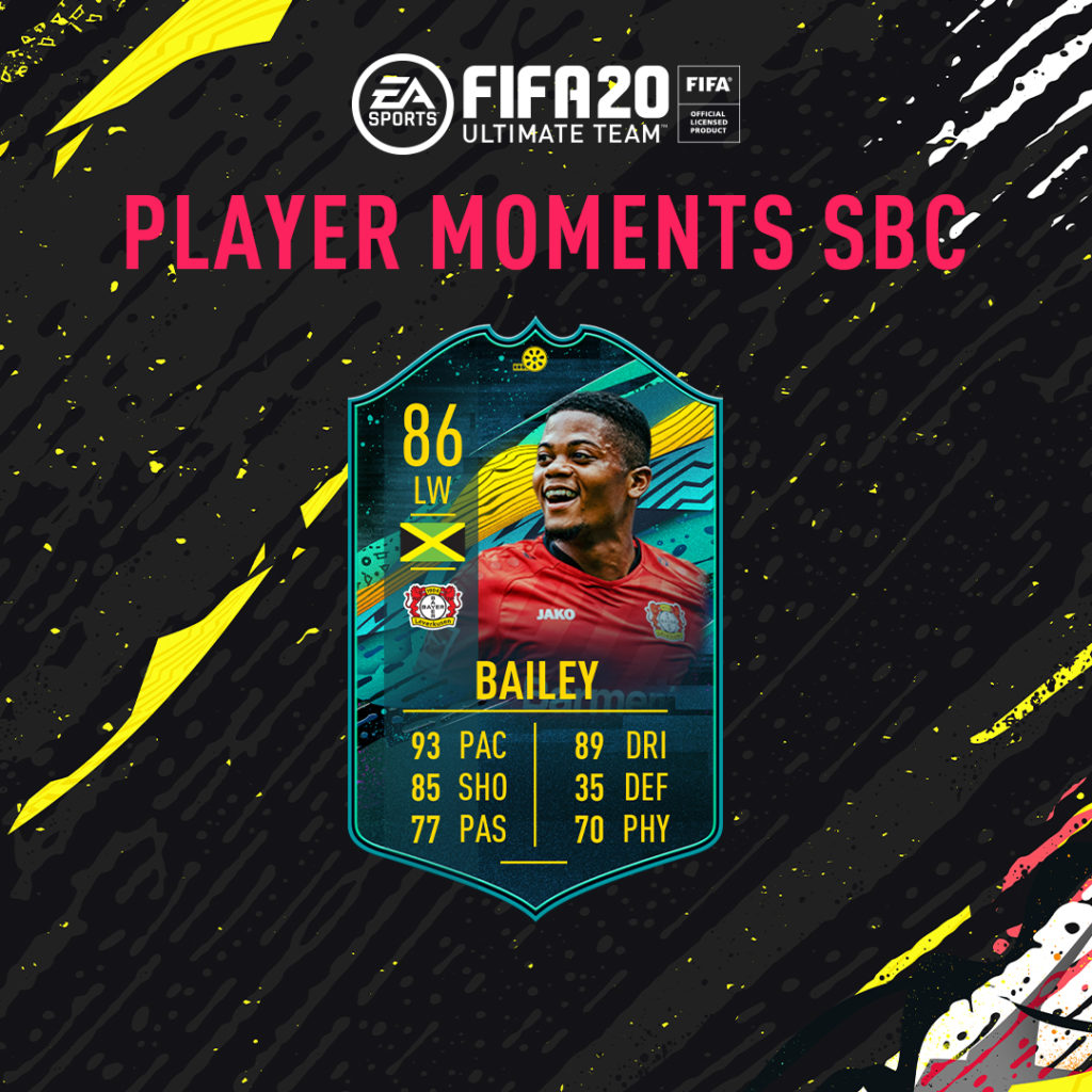 FIFA 20: Bailey 86 player moments