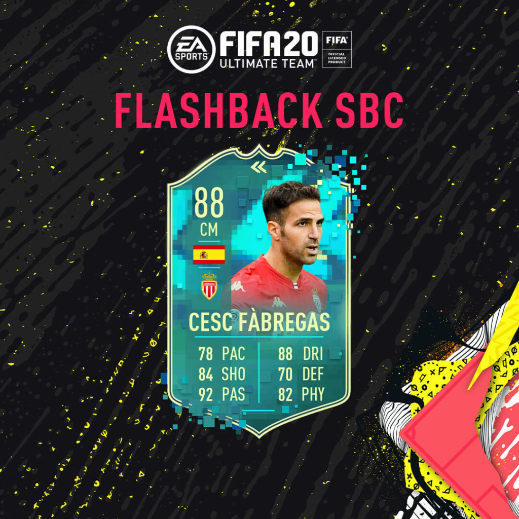 FIFA 20: Fabregas flashback SBC