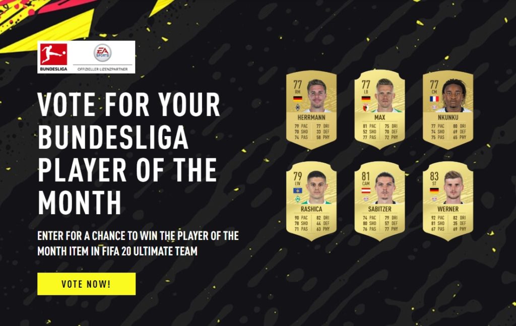 FIFA 20: candidati al POTM di novembre in Bundesliga