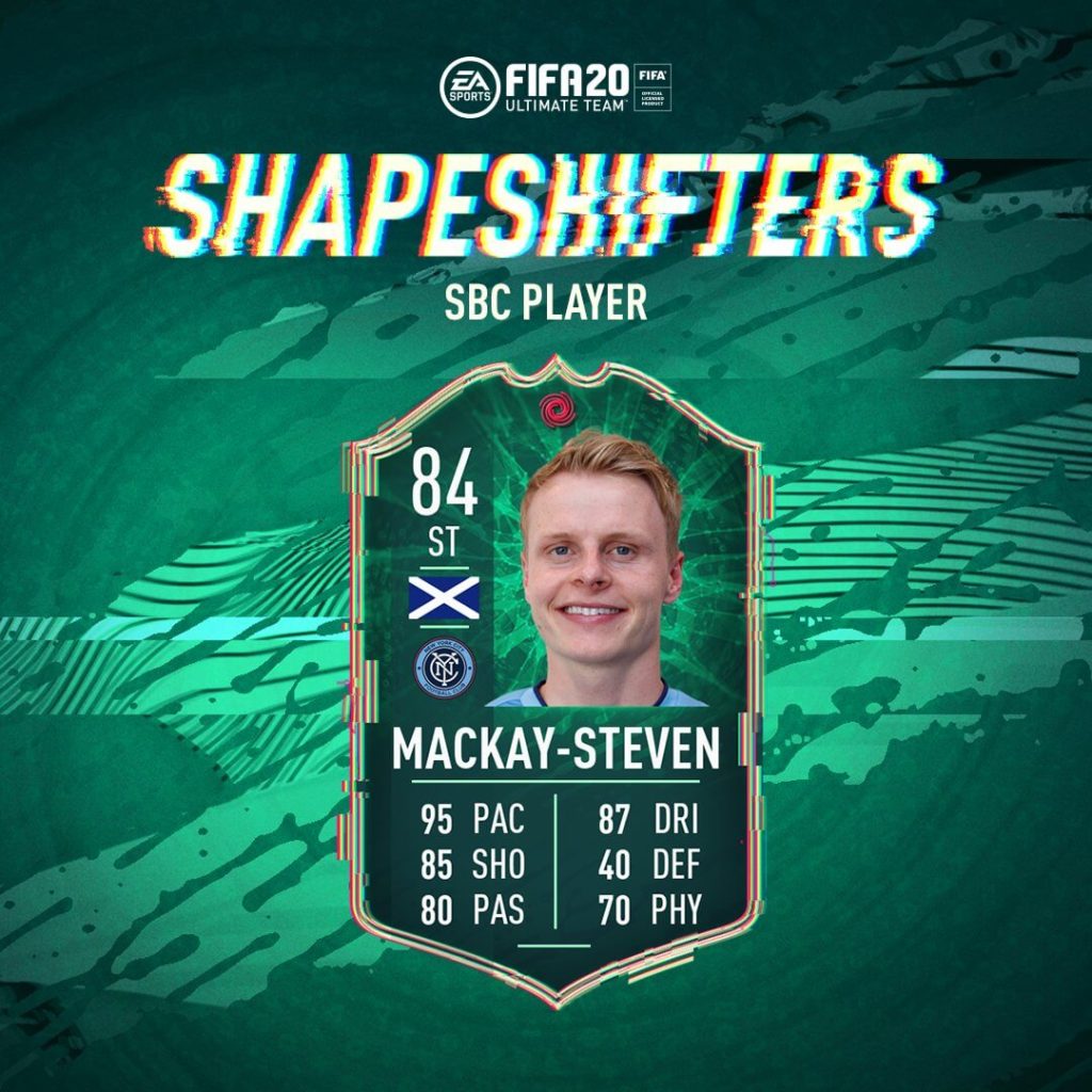 FIFA 20: Mackay-Steven Shapeshifters SBC