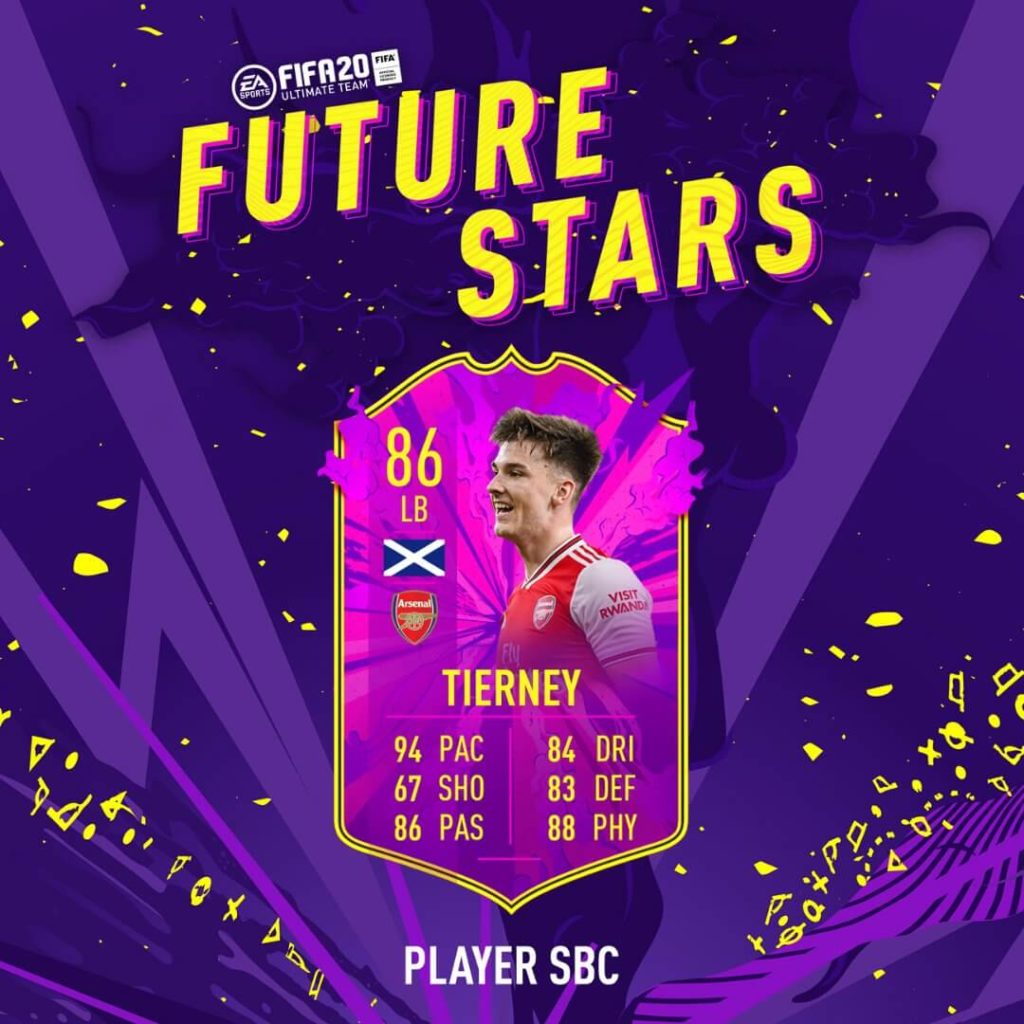 FIFA 20: Tierney Future Stars SBC